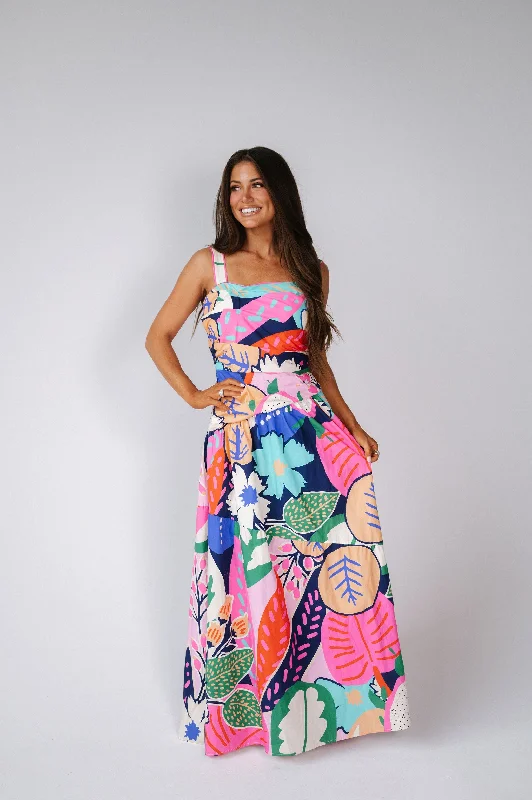 Parker Mixed Print Maxi Dress