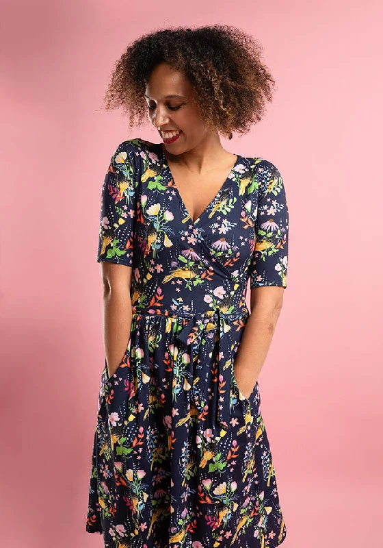 Casey Honeyeater Birds Print Dress