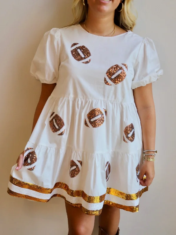 Gameday Dress - WHITE